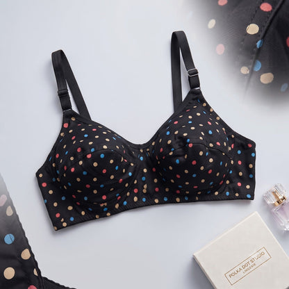 BUY 1 Get 2 FREE Meidian Women's Polka Dots Stretchable Bra